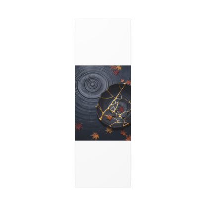 Philosophical Water Ripple Canvas Art - Gold Repair Kintsugi