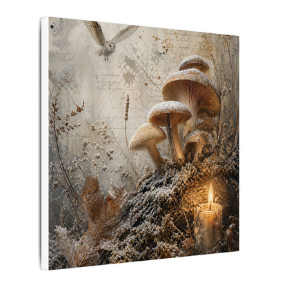 Wild Mushrooms Texture Canvas Art | Elegant Japandi Art