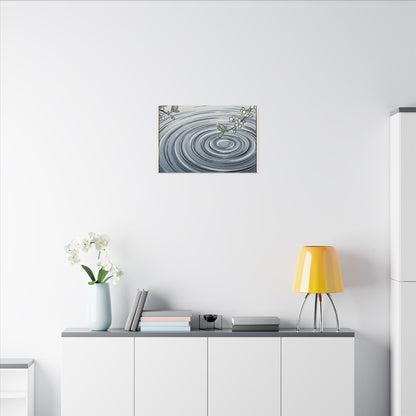 Calm Water Ripple Canvas Art - Ukiyo E Inspired Zen