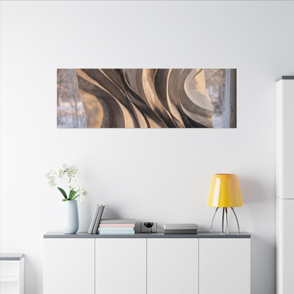 Mono No Aware Paper Fold Canvas Art - Japandi Minimal Line