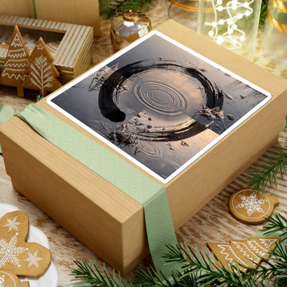 Water Ripple Enso Sticker | Serene Zen Art
