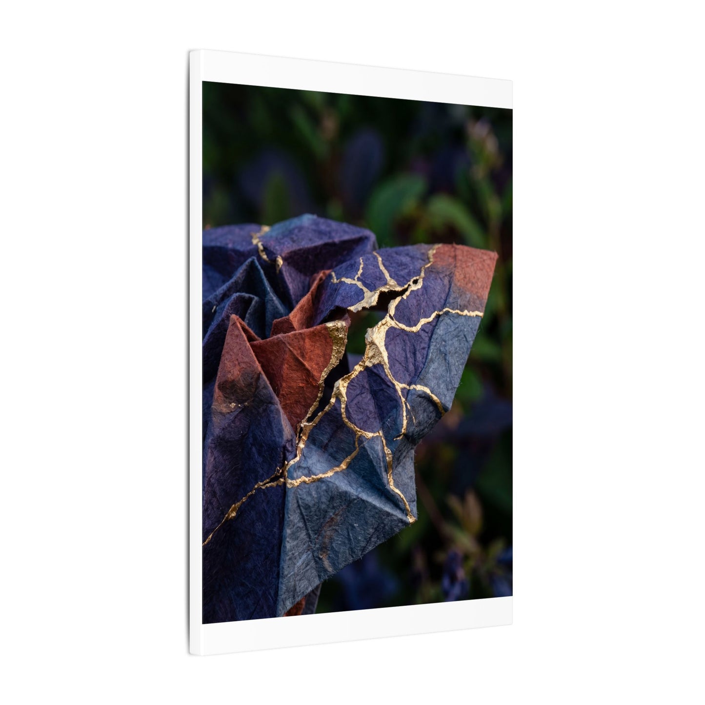 Philosophical Paper Fold Canvas Art - Gold Vein Kintsugi