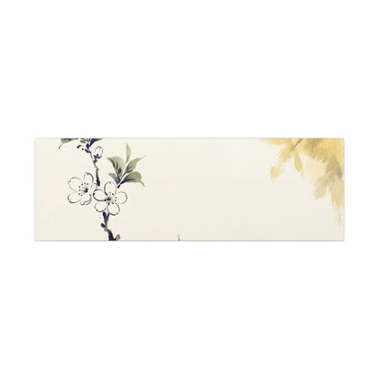 Kanso Cherry Blossom Canvas Art - Zen Sumi E