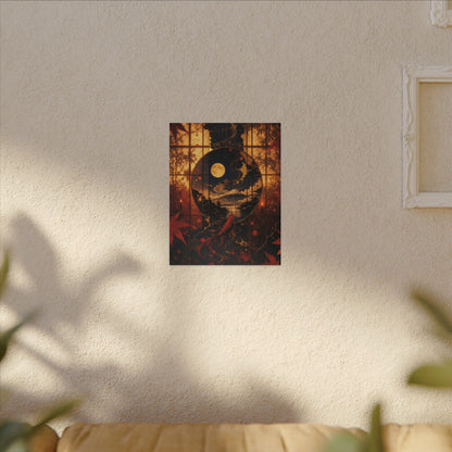 Beautiful Shoji Screen Canvas Art - Gold Vein Kintsugi
