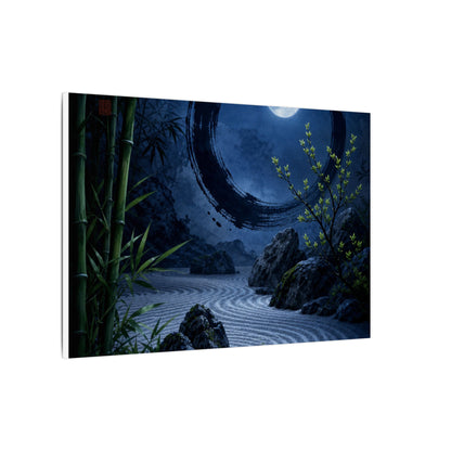 Serene Rock Garden Canvas Art - Enso Zen