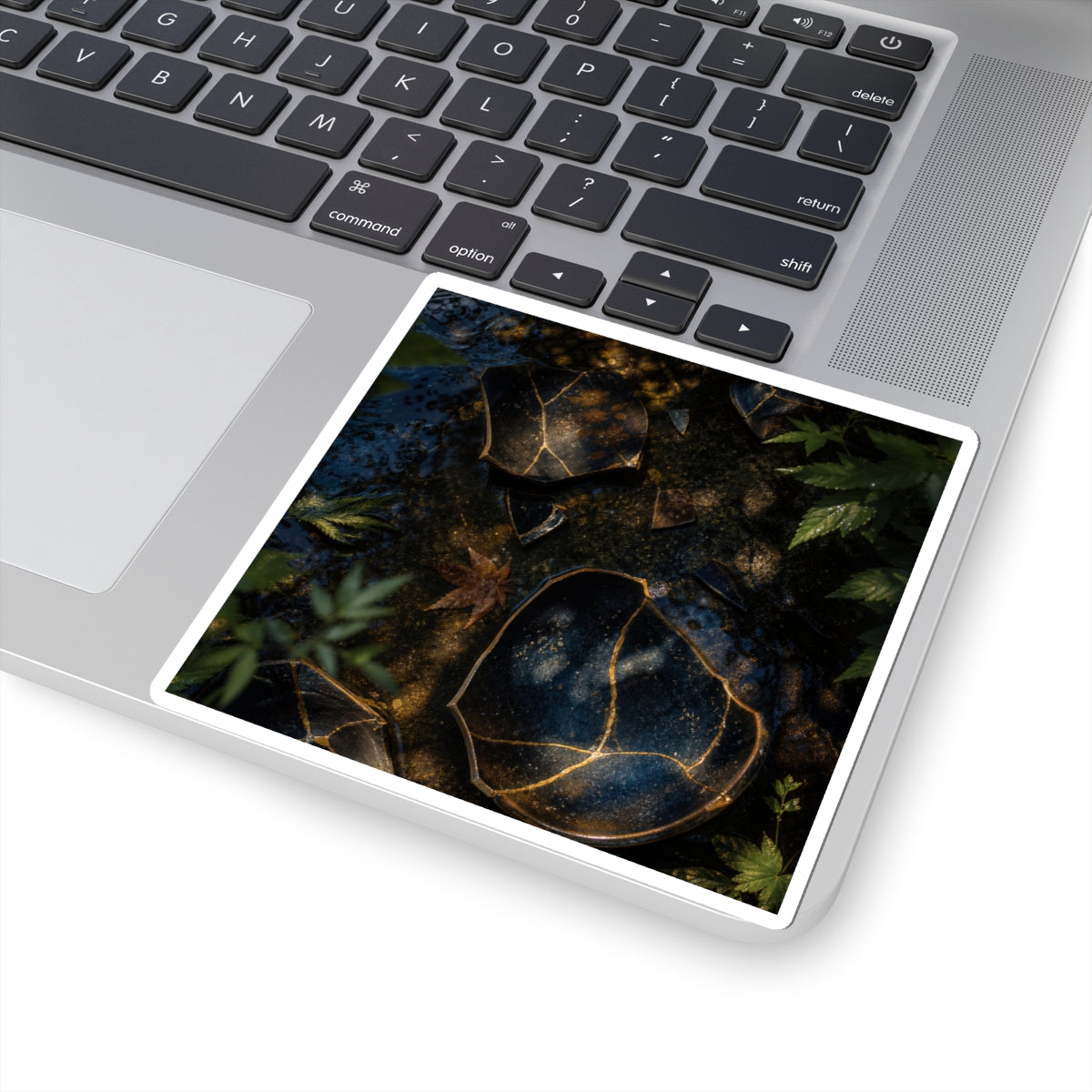 Broken Pottery Sticker | Summer Dark Japandi Shadow Zen Art