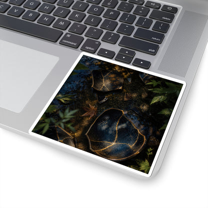 Broken Pottery Sticker | Summer Dark Japandi Shadow Zen Art