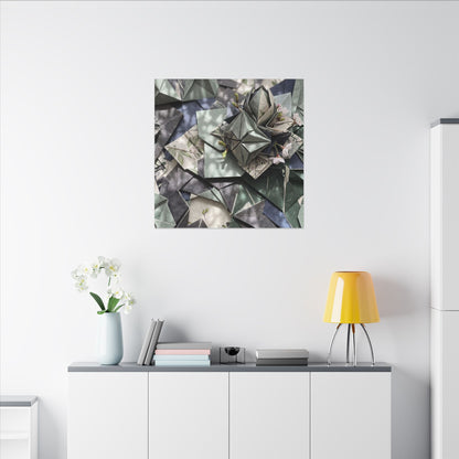 Shibui Paper Fold Canvas Art - Japandi Japanese Pattern