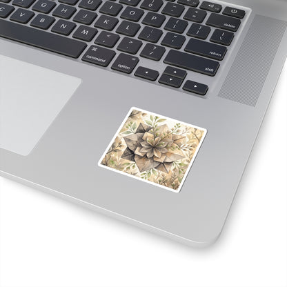 Golden Hour Paper Fold Sticker - Japandi Mono No Aware