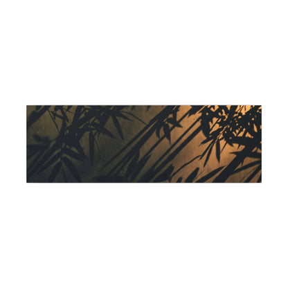 Sophisticated Shadow Play Canvas Art - Shadow Zen Dark Japandi