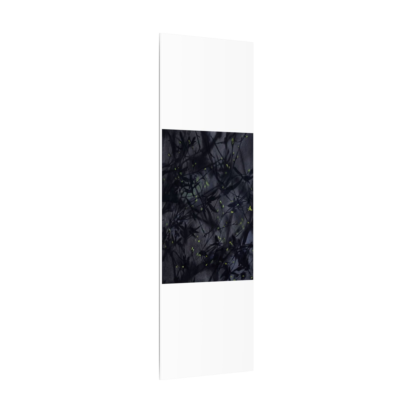 Shadow Play Spring Canvas Art | Dark Japandi Atmospheric Design