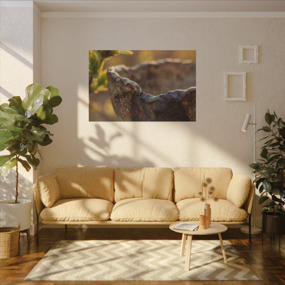 Golden Hour Ceramic Bowl Canvas Art - Dark Japandi Ma