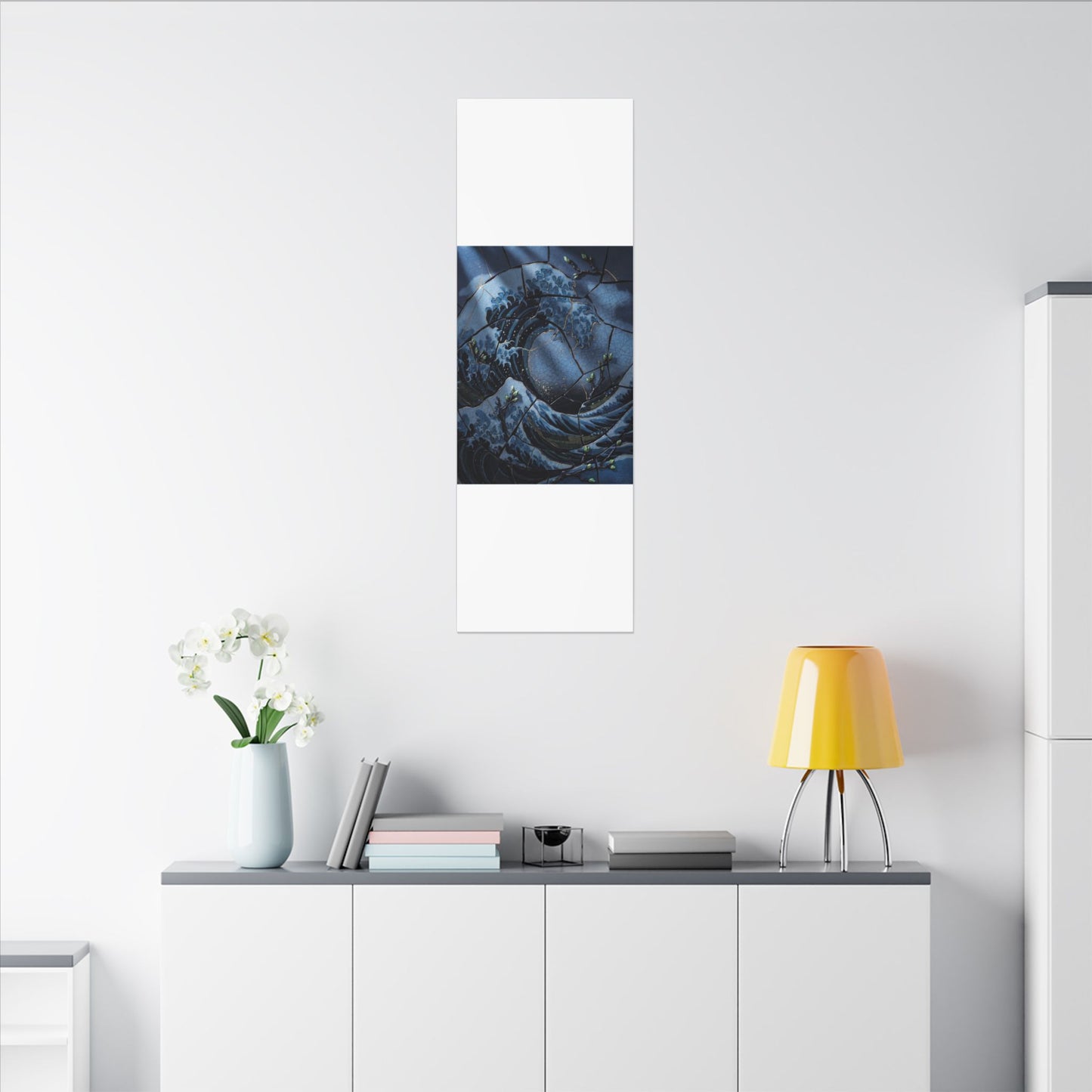 Ocean Wave Spring Canvas Art | Kintsugi Artful Design