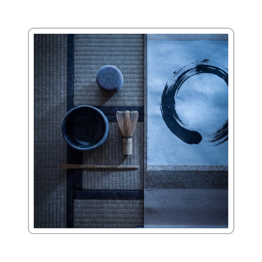 Tea Ceremony Winter Sticker | Zen Calm Design
