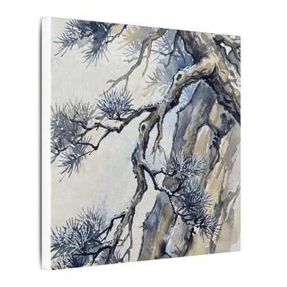 Moonlight Pine Tree Canvas Art - Japandi Seijaku