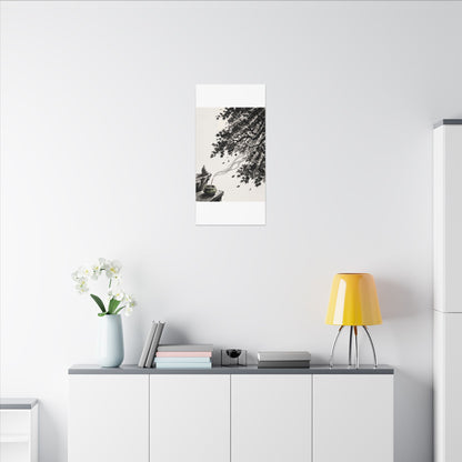 Serene Incense Smoke Canvas Art - Ukiyo E Inspired Zen