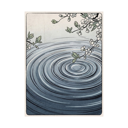 Water Ripple Spring Wall Art Print | Zen Peaceful Design