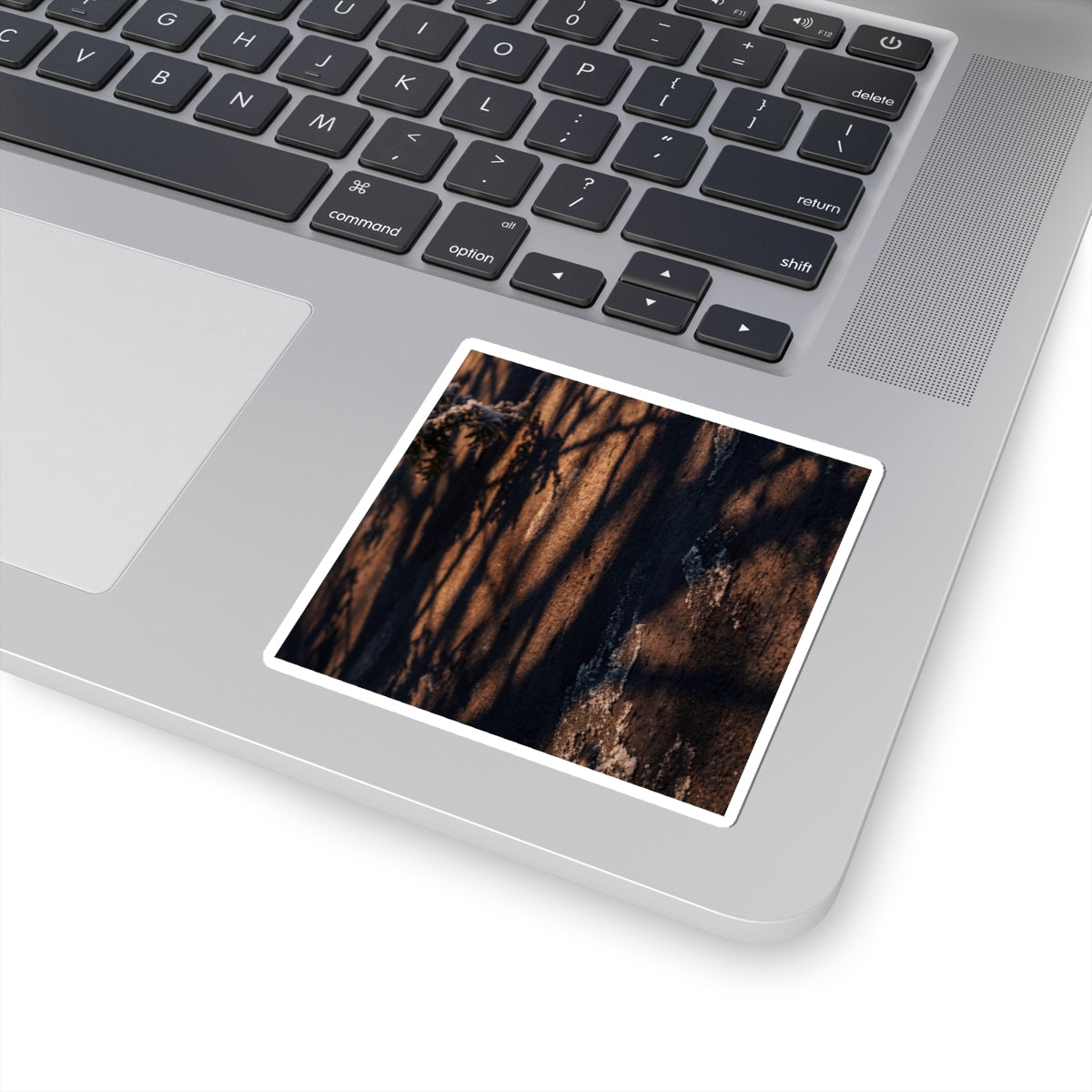 Golden Hour Shadow Play Sticker - Dark Japandi Fukinsei Art Print