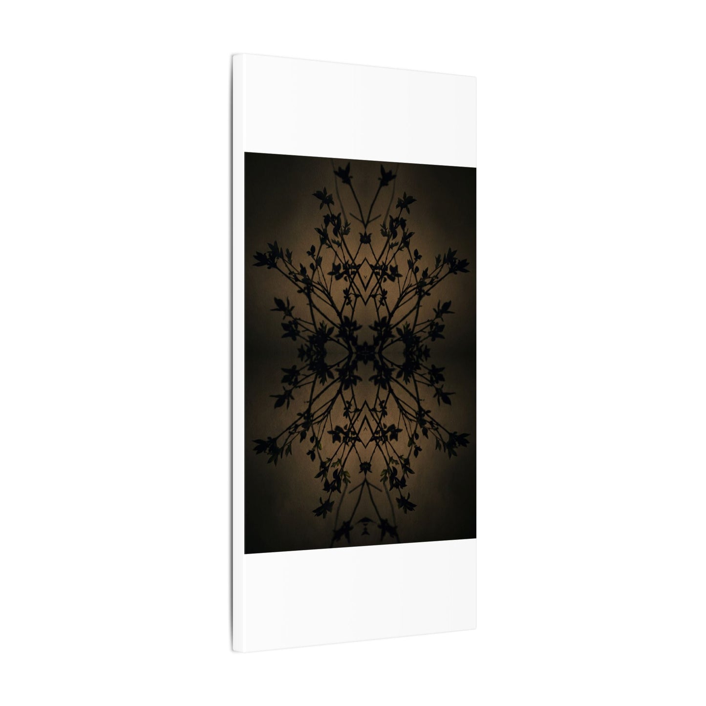 Golden Hour Shadow Play Canvas Art - Dark Japandi Seijaku