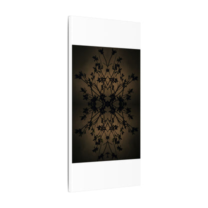 Golden Hour Shadow Play Canvas Art - Dark Japandi Seijaku