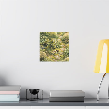 Datsuzoku Stone Lantern Canvas Art - Japandi Watercolor