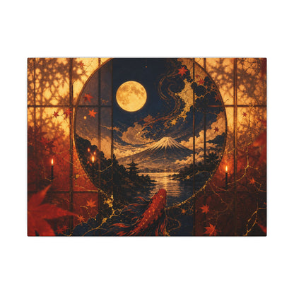 Beautiful Shoji Screen Canvas Art - Gold Vein Kintsugi