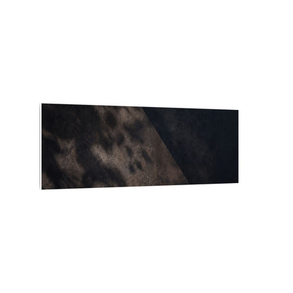 Shadow Play Winter Canvas Art | Dark Japandi Moody Design