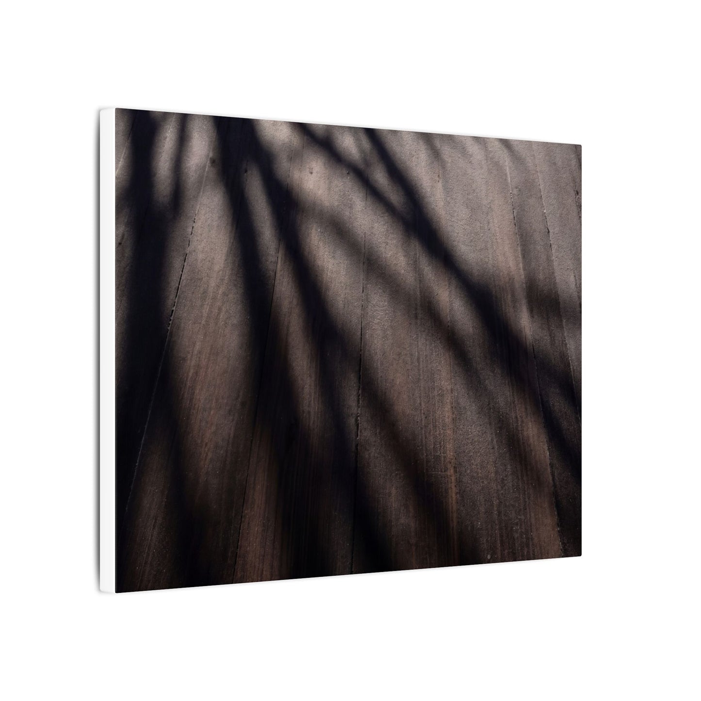 Dark Japandi Shadow Play in Dawn | Moody Minimal Canvas Art