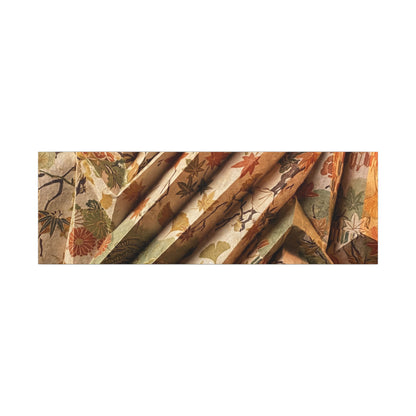 Paper Fold Autumn Canvas Art | Japandi Earthy Design