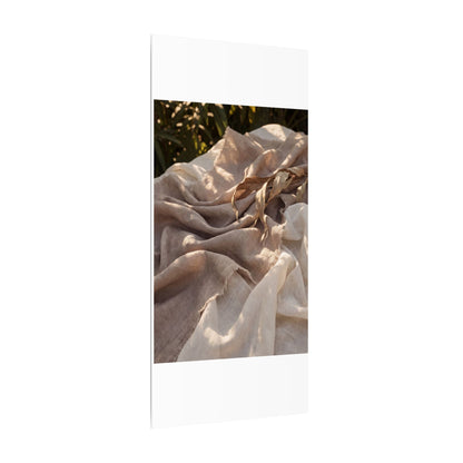 Silk Drape Summer Canvas Art | Japandi Neutral Design