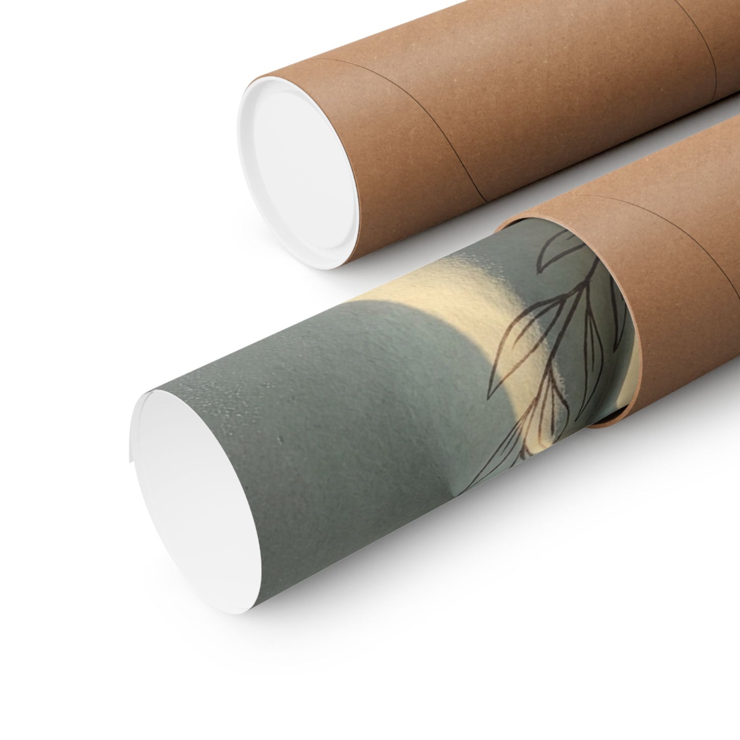 Kanso Paper Fold Wall Art Print - Japandi Minimal Line