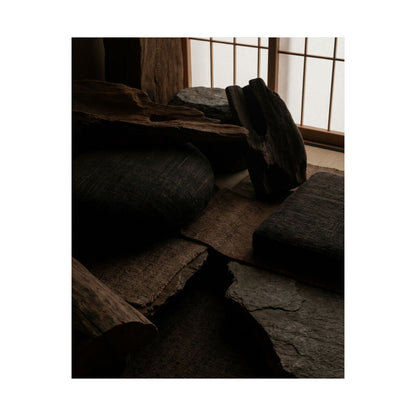 Dark Japandi Shadow Zen Wall Art Print