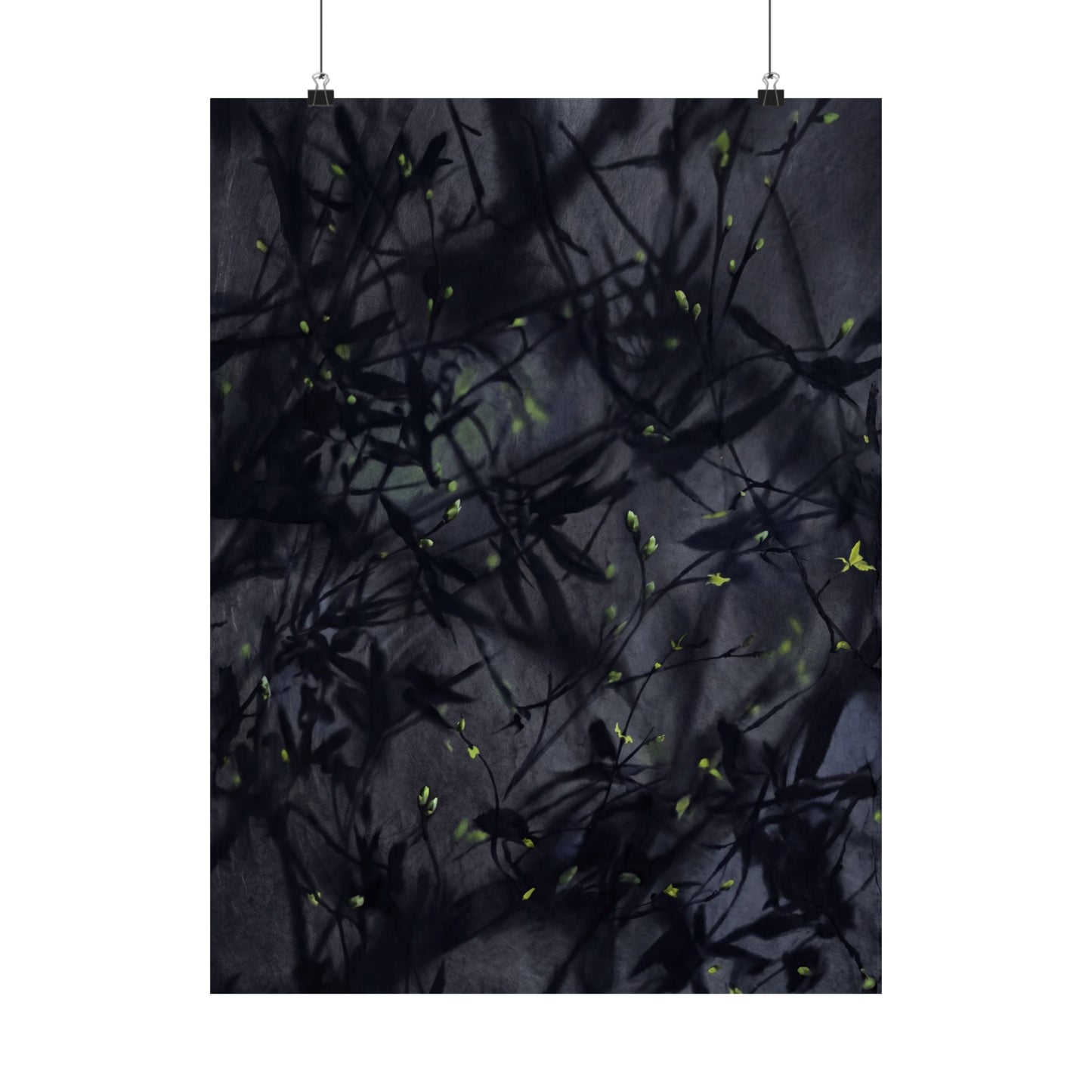 Atmospheric Shadow Play Wall Art Print - Shadow Zen Dark Japandi