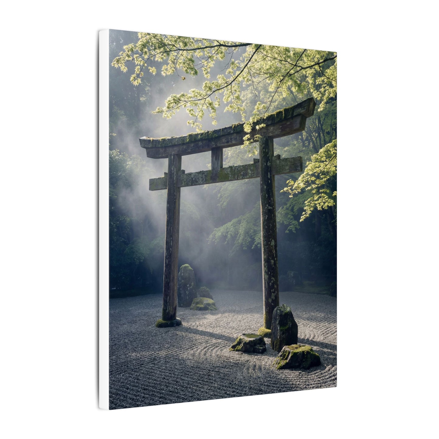 Torii Gate Canvas Art | Spring Zen Karesansui Art
