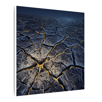 Cracked Earth Broken Beauty Canvas Art | Artful Kintsugi Art