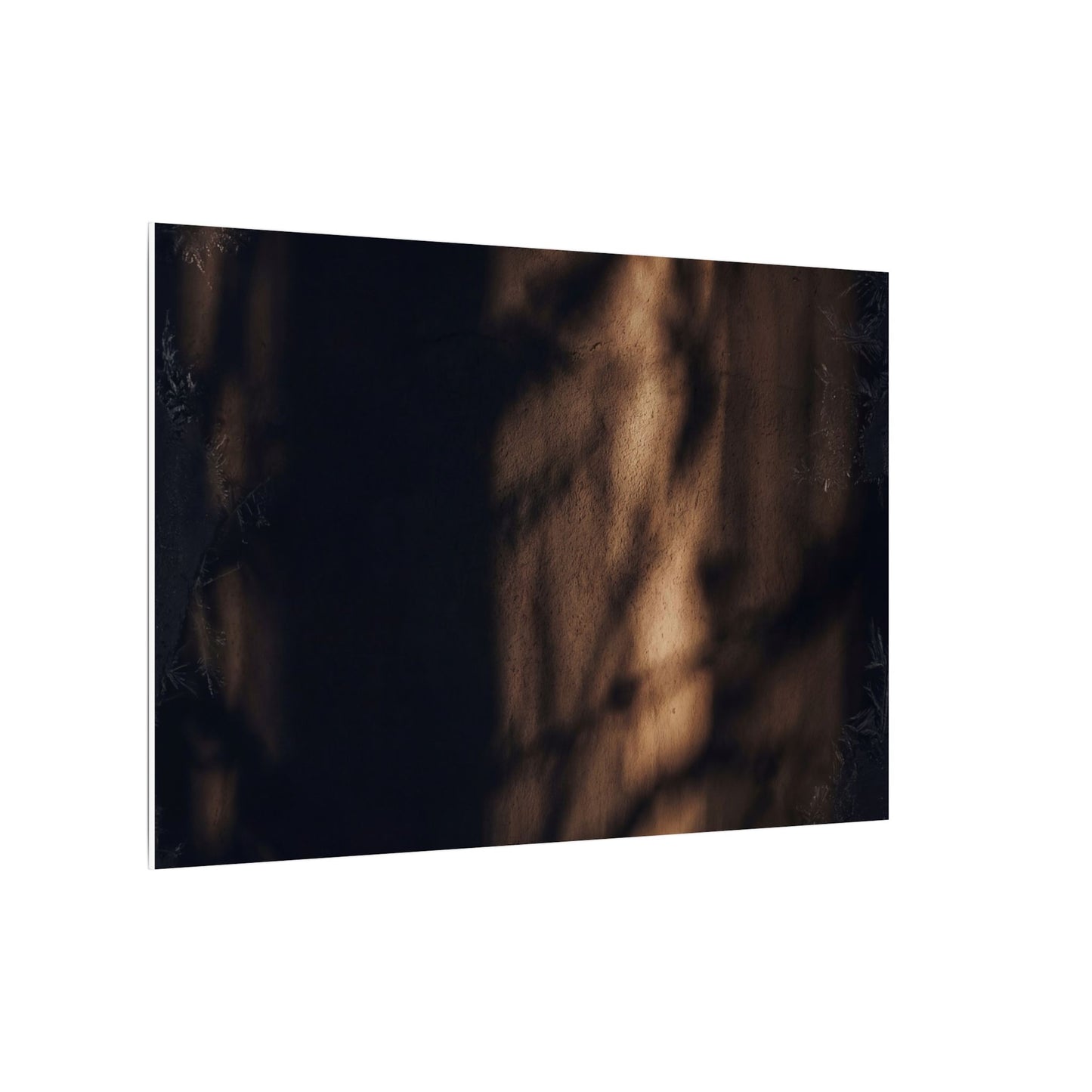 Winter Shadow Play Moody Minimal Canvas Art | Luxurious Decor