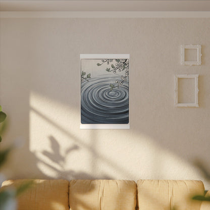 Calm Water Ripple Canvas Art - Ukiyo E Inspired Zen