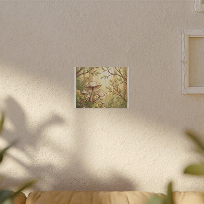 Spring Wild Mushrooms Mushroom Illustration Canvas Art | Cozy Decor