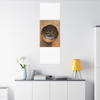 Ceramic Bowl Gold Repair Canvas Art | Resilient Kintsugi Art