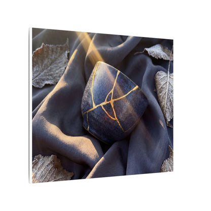 Winter Silk Drape Gold Repair Canvas Art | Artful Decor