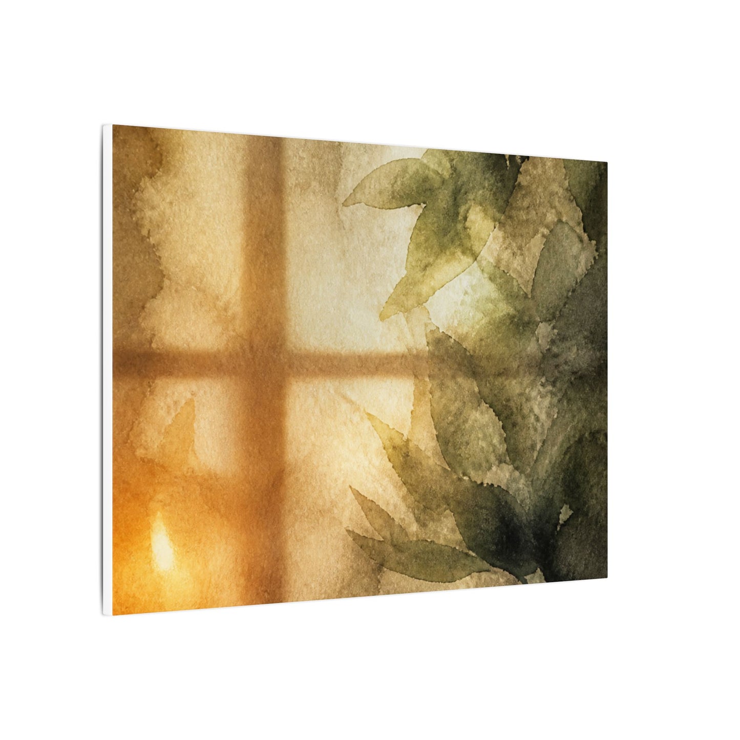 Cozy Shoji Screen Canvas Art - Watercolor Japandi