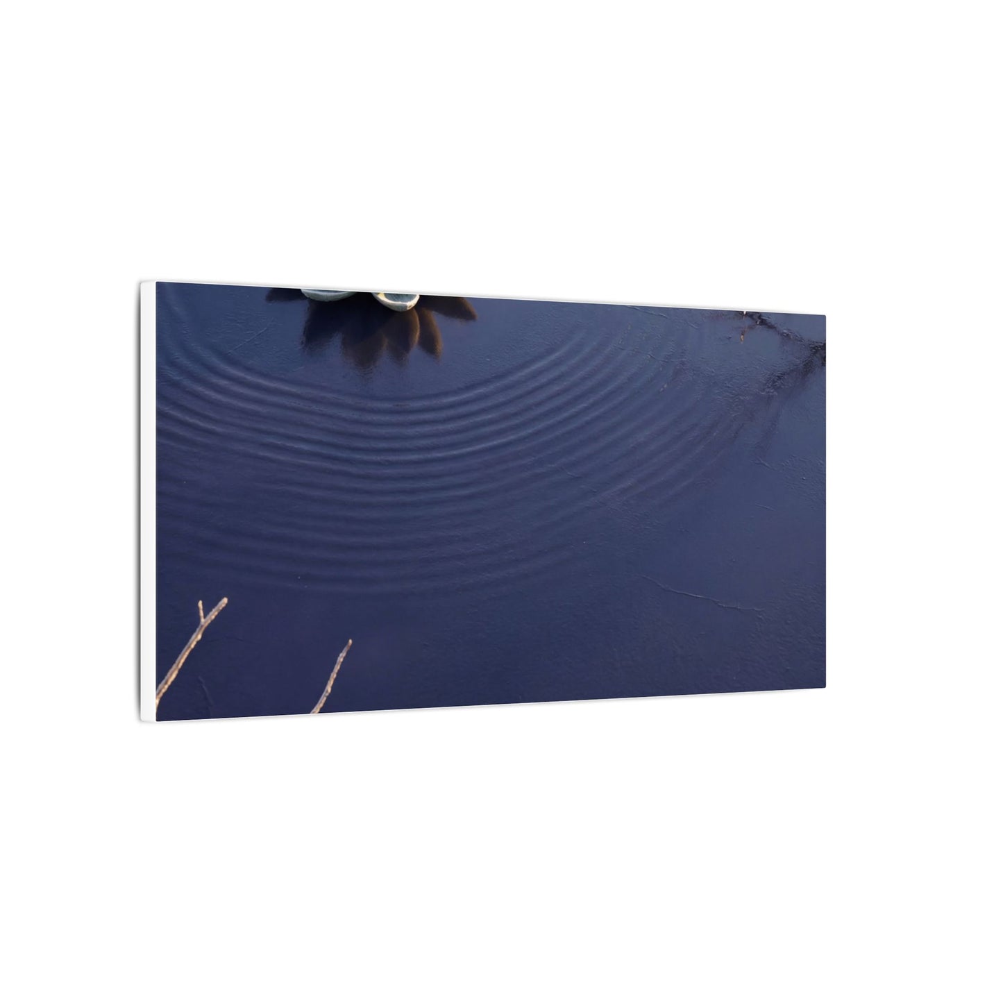 Lotus Flower Canvas Art | Winter Zen Karesansui Art