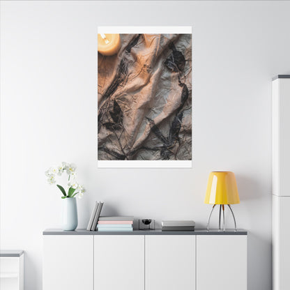 Candlelight Silk Drape Canvas Art - Japandi Mono No Aware