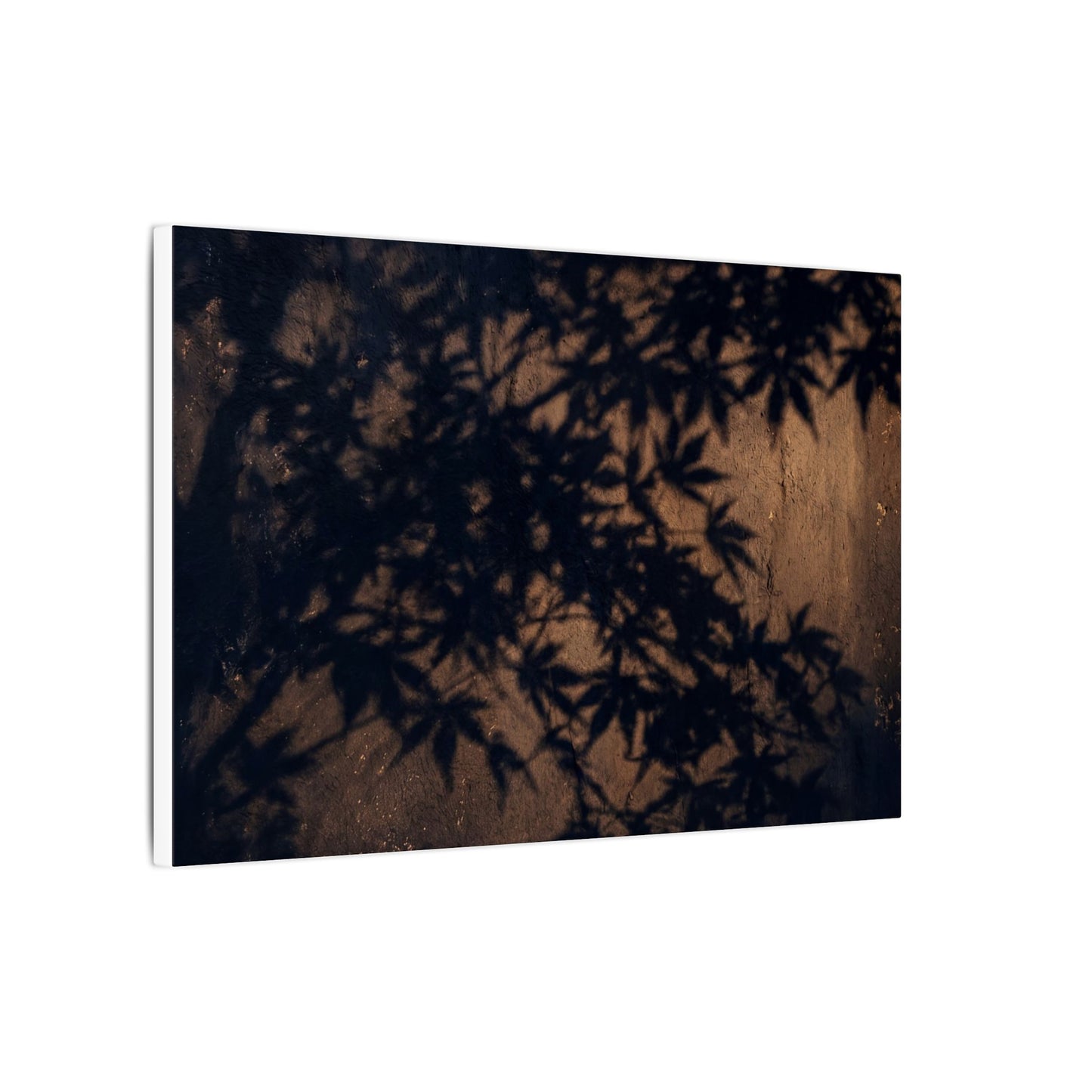 Shadow Play Autumn Canvas Art | Dark Japandi Atmospheric Design