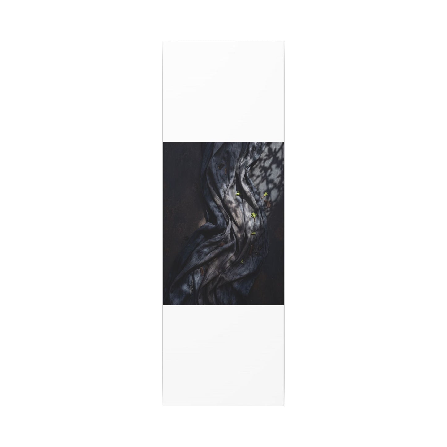 Seijaku Silk Drape Canvas Art - Dark Japandi Dark Texture