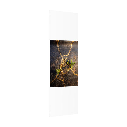 Rust Patina Gold Repair Canvas Art | Resilient Kintsugi Art