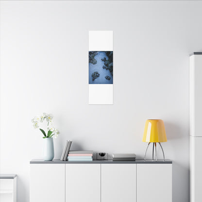 Earthy Silk Drape Canvas Art - Minimal Line Japandi