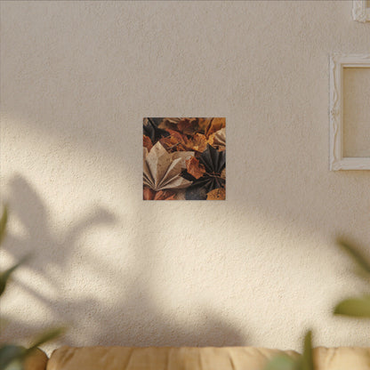 Paper Fold Texture Canvas Art | Elegant Japandi Art