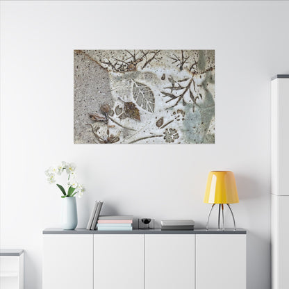 Ceramic Bowl Winter Canvas Art | Japandi Earthy Design