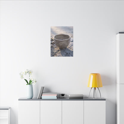 Seijaku Ceramic Bowl Canvas Art - Japandi Japanese Pattern